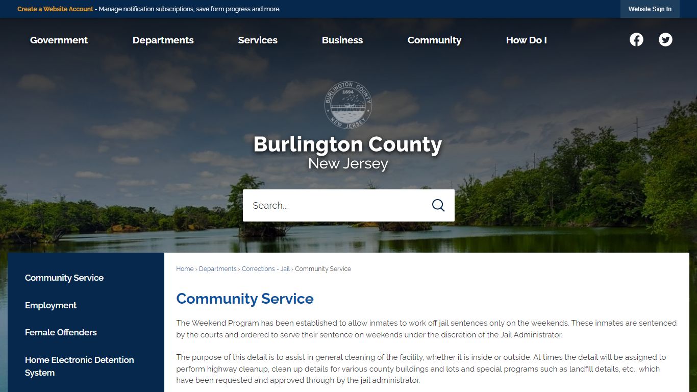 Community Service | Burlington County, NJ - Official Website